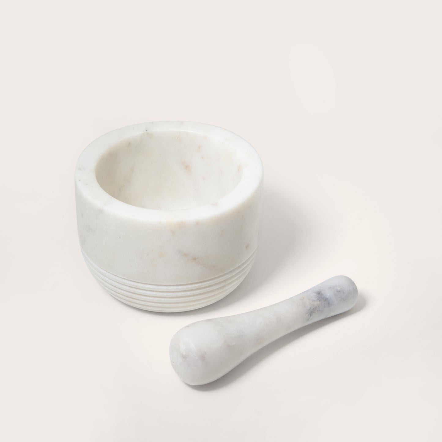 White Marble Mortar & Pestle