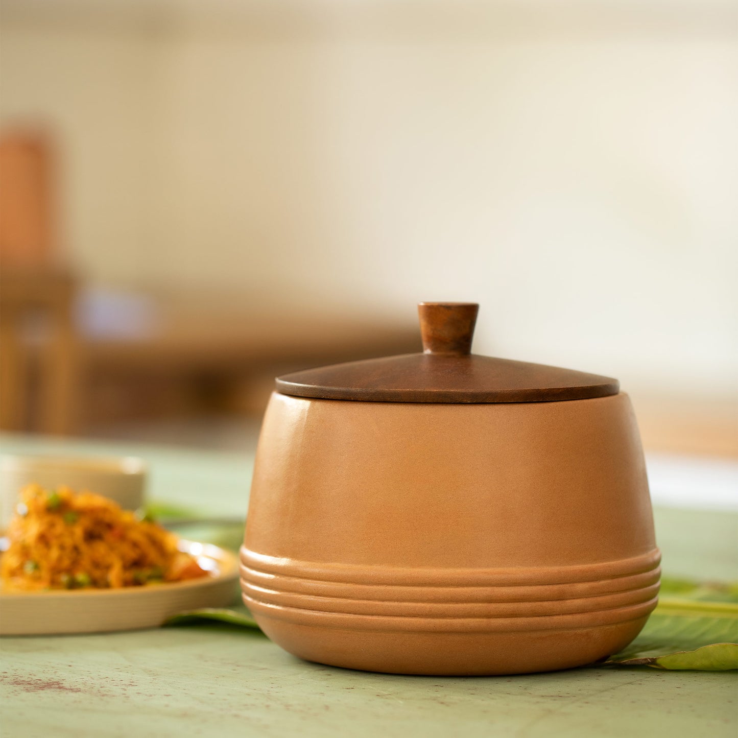 Dhara Terracotta Biryani Handi with Wooden Lid