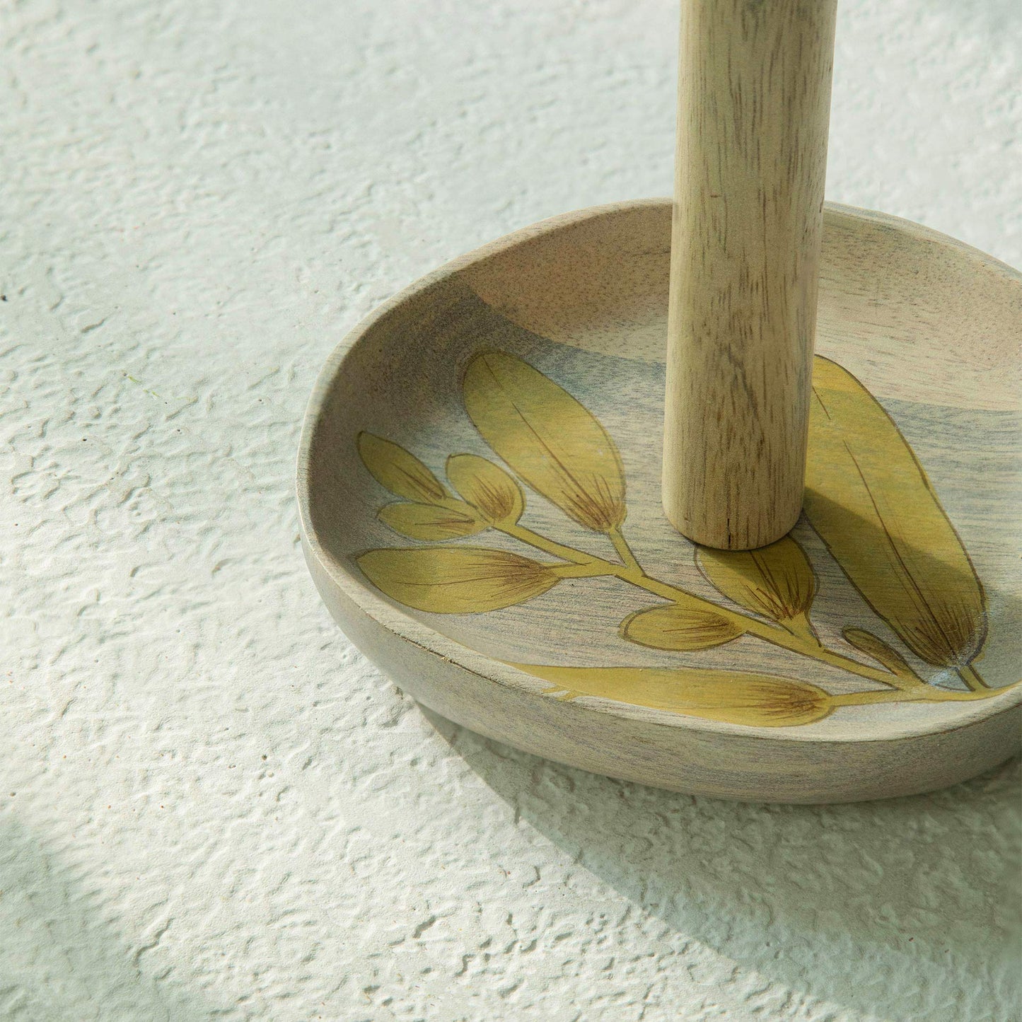 Wisteria Yellow Kitchen Roll Holder