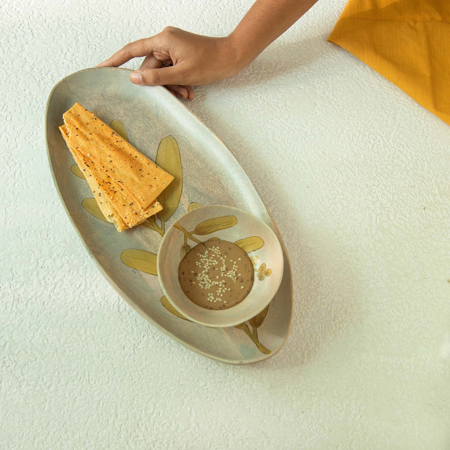 Wisteria Yellow Platter