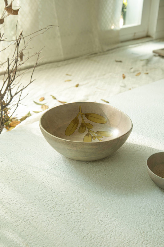 Wisteria Yellow Salad Bowl